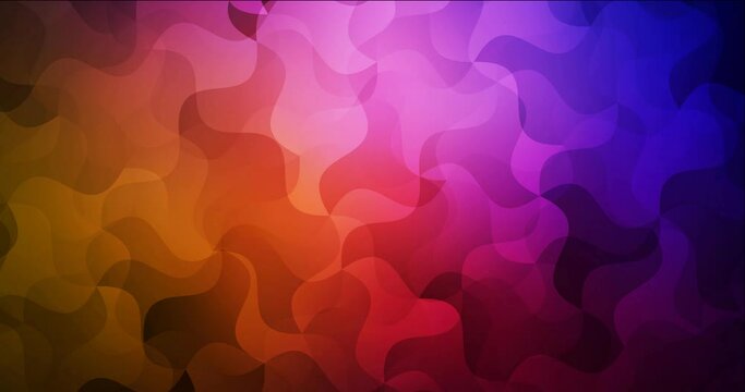4K looping dark pink, red footage with chaotic shapes. High-tech clip in abstract style with random forms. Clip for mobile apps, web sites. 4096 x 2160, 30 fps.