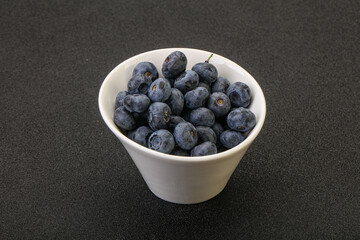 Ripe sweet tasty blueberries heap