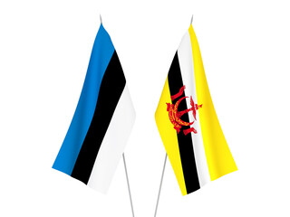 Brunei and Estonia flags