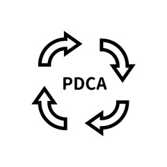 PDCA　アイコン素材　