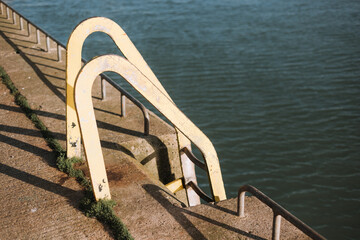 Stairs on a pier