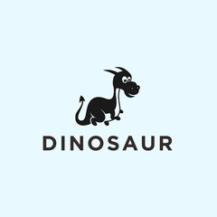 abstract dinosaur logo. cartoon 