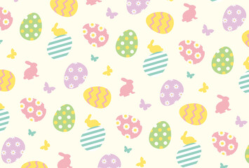 vector background with an easter pattern for banners, cards, flyers, social media wallpapers, etc.