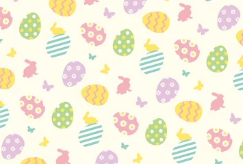 Fototapete vector background with an easter pattern for banners, cards, flyers, social media wallpapers, etc. © mar_mite_