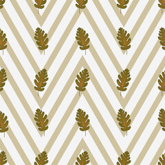 Seamless vector pattern with plants for decoration, stationery, wrapping paper, fabric