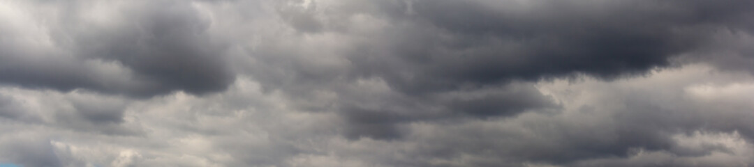 Dark storm clouds before rain.