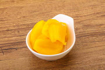 Canned Jackgruit in the bowl