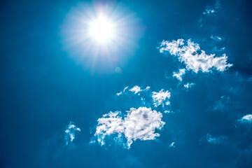 blue sky with clouds