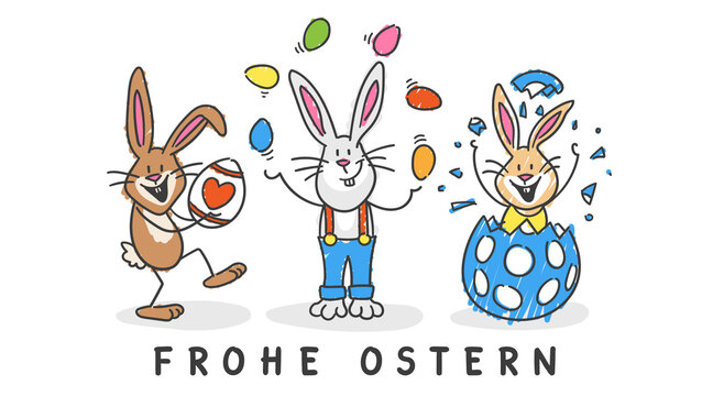 Frohe Ostern Osterhasen