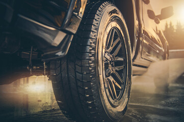 Pressure Washing Pickup Truck in a Car Wash © Tomasz Zajda