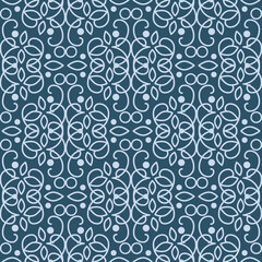 Seamless texture with retro arabic ornament. Vector vintage pattern. Oriental design for textile and cloth