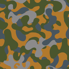 camouflage seamless pattern of natural colors for camouflage
