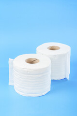 Tissue paper rolls.