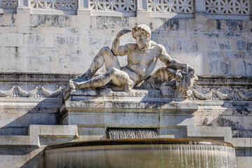 National Monument to Victor Emmanuel II (Altare della Patria) built in honour of Victor Emmanuel -...