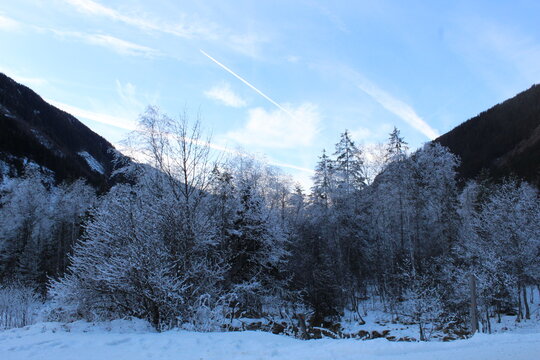 ski resort in winter