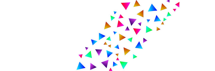 Confetti triangle colorful background vector illustration