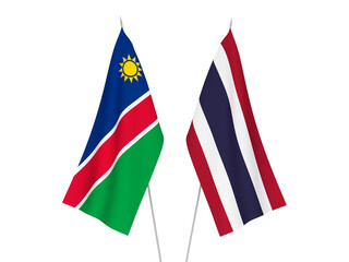 Thailand and Republic of Namibia flags