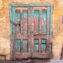 old wooden door