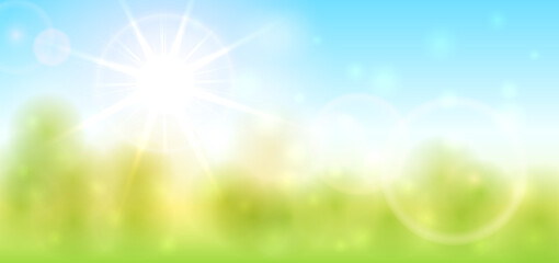 Fototapeta premium Sunny Nature Background