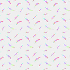 seamless pattern with watercolour feathers