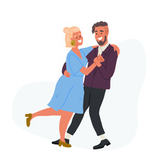 Vector illustration of the couple dancing together. Romantic date illustration. Tango dance. Lindy hop social dance illustration
