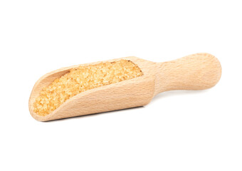 Brown sugar in scoop