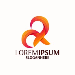 letter a logo design illustration