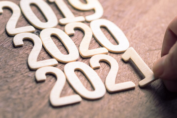 2021 Year by Wood Numbers