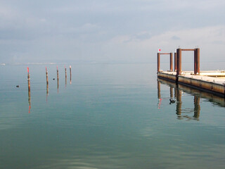 滋賀県　幻想的な琵琶湖の景色