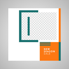 Set of sale banner template design. Editable post template social media banners for digital marketing. Vector illustration.