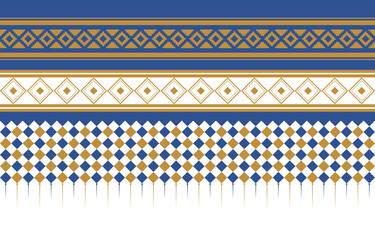Abstract ethnic geometric pattern design for background.Vector and illustration.