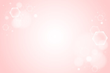 背景 ボケ 六角形 hexagon bokeh on pink background blurred light