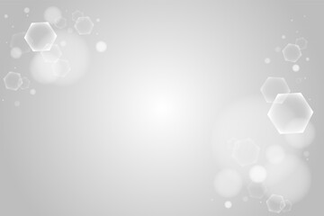 背景 ボケ 六角形 hexagon bokeh on gray background blurred light