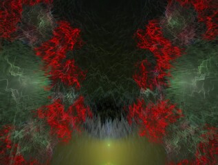 Imaginatory fractal background Image