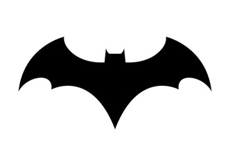 Vector logo concept icon. Bat man dark knight superhero cartoon abstract icon