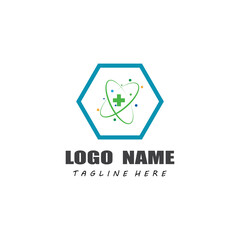 Cross medical Logo Template vector symbol nature