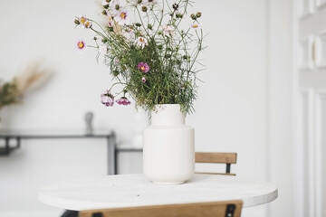 fresh flowers in a vase