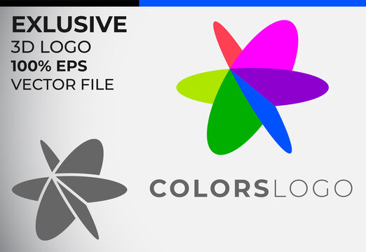 COLORS 3D Logo Design