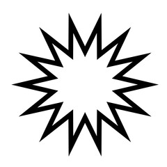 A rounded cartoon syle explosion