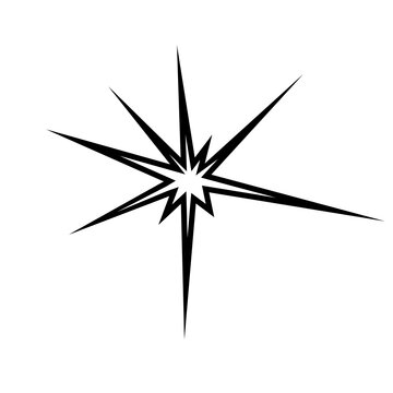 A star shaped comic style explosion