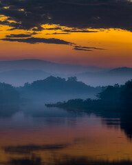 sunrise in the bridge 