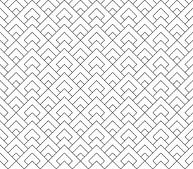 Seamless geometric pattern . Lines in black color .