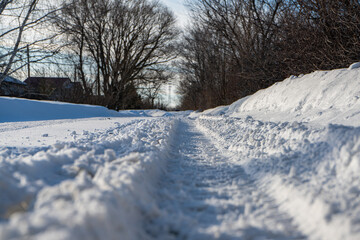 Road in the winter