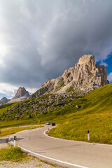 Landscape near Passo Giau in Dolomites, Italy