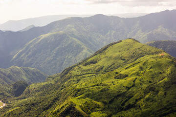 Lush green hills of Cherrapunji in Meghalaya