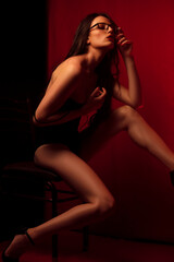 Budoire Photography Fashion Editorial Mood Erotic Red Passion