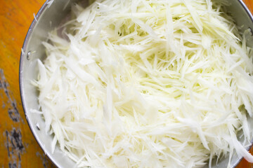 papaya slad in cooking concept.