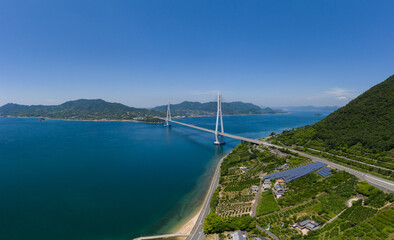 多々羅大橋（しまなみ海道）　空撮