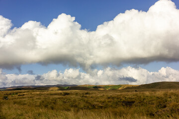 The green hills around Cherrapunji in Meghalaya