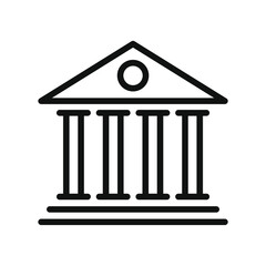illustration of bank icon